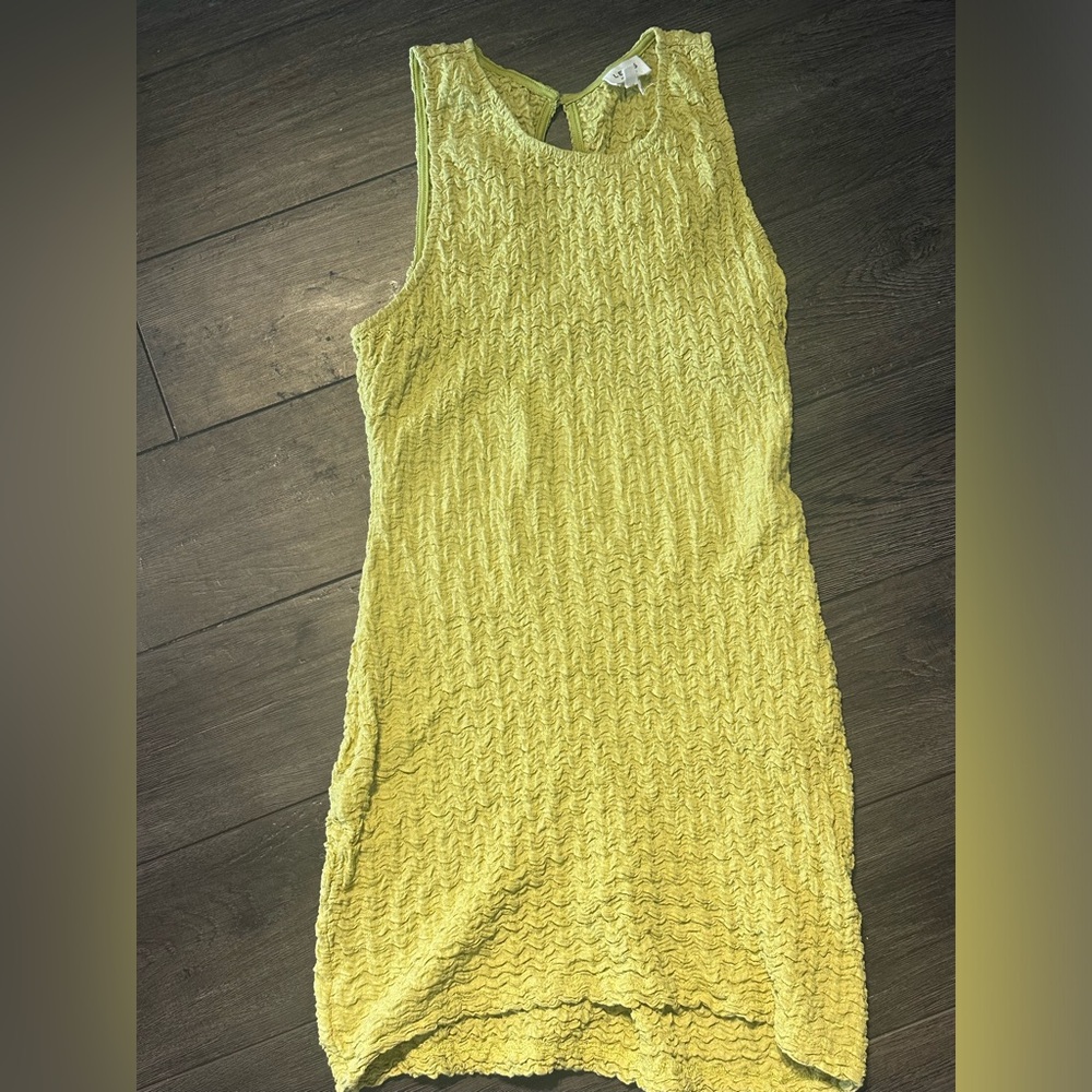 Lime green mini dress